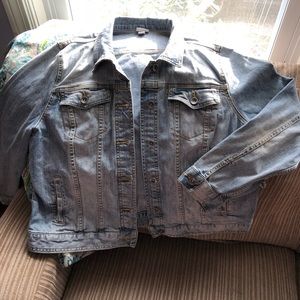 Plus size jean jacket